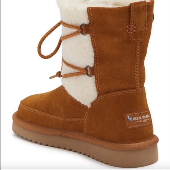 Koolaburra by UGG Womens Michon Classic Wrap Around Lace Winter Short Boots - Picture 2 of 3
